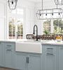 White Farmhouse Sink Deep Apron Sink Undermount Farmhouse Kitchen Sink Single Farm Sink