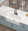 White Farmhouse Sink Deep Apron Sink Undermount Farmhouse Kitchen Sink Single Farm Sink