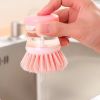 Kitchen Dish Brush with Build in Soap Dispenser