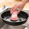 Kitchen Dish Brush with Build in Soap Dispenser